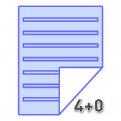 A4 Цветная односторонняя  ПЛОТНАЯ (300 гр./м2)
